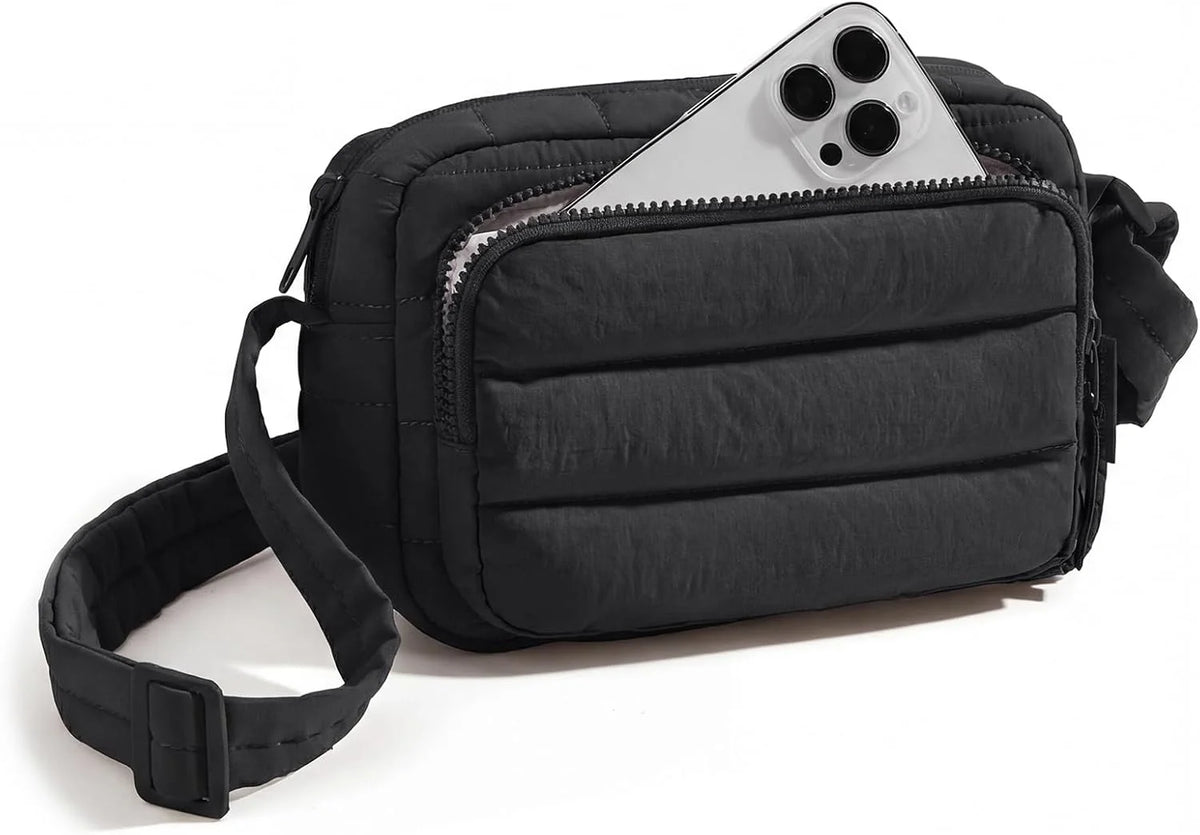 BAGSMART Crossbody Bags for Women, Puffer Crossbody Purses for Women with RFID Blocking Slots, Handbags Wallet Small Purse