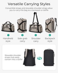 BAGSMART 4-IN-1 Gym Bag for Women Men, TSA Duffle Bag for Travel