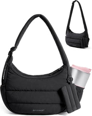 BAGSMART Shoulder Bag for Women Small Puffer Purses Crossbody Bag