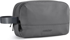 BAGSMART Travel Toiletry Bag for Men, Dopp Kit Water Resistant Shaving Bag for Toiletries Accessories, Grey-Medium