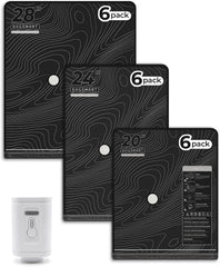 BAGSMART Travel Vacuum Seal Bags with Pump, Jumbo Vacuum Storage Bags for Clothes Blankets Comforters, Space Saver Bags for Travel, Compression Bags for Seasonal Storage-Graphite Ridge