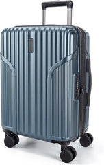 BAGSMART Carry On Luggage 22x14x9 Airline Approved, Expandable Suitcase with Wheels,Royal Blue