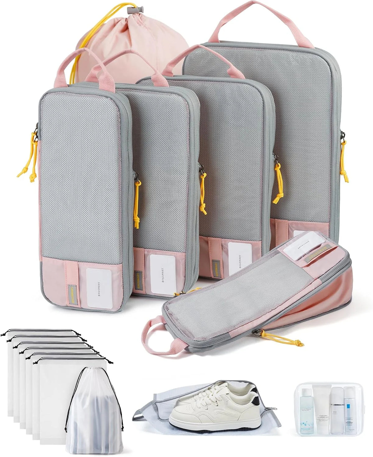BAGSMART Compression Packing Cubes for Travel Essentials