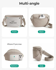 BAGSMART Crossbody Bags for Women, Puffer Cute Bum Bag with Pouch