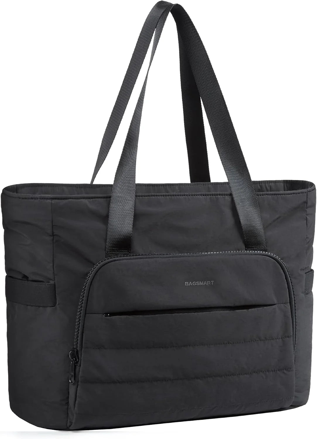 BAGSMART Tote Bag for Women, Lightweight Tote Bag with Yoga Mat Strap