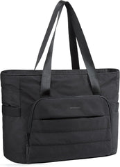 BAGSMART Tote Bag for Women, Lightweight Tote Bag with Yoga Mat Strap