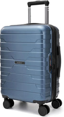 BAGSMART Carry-On Luggage 20" Expandable Spinner 22x14x9,Blue