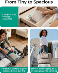 BAGSMART Foldable Travel Bag, 37L Expandable Personal Item Bag