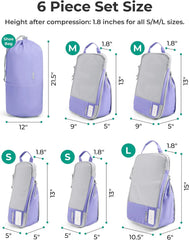 BAGSMART Compression Packing Cubes for Travel Essentials