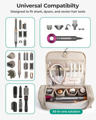 BAGSMART Hair Tool Travel Bag, Organizer for Dyson Airwrap with Hook