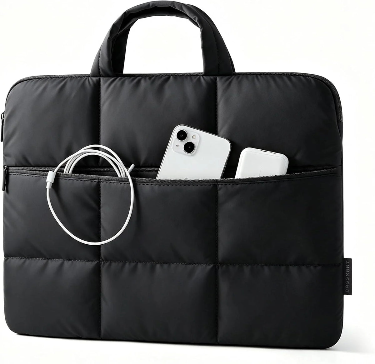 BAGSMART Laptop Sleeve 15.6 Inch Puffer Slim Protective Case for Women