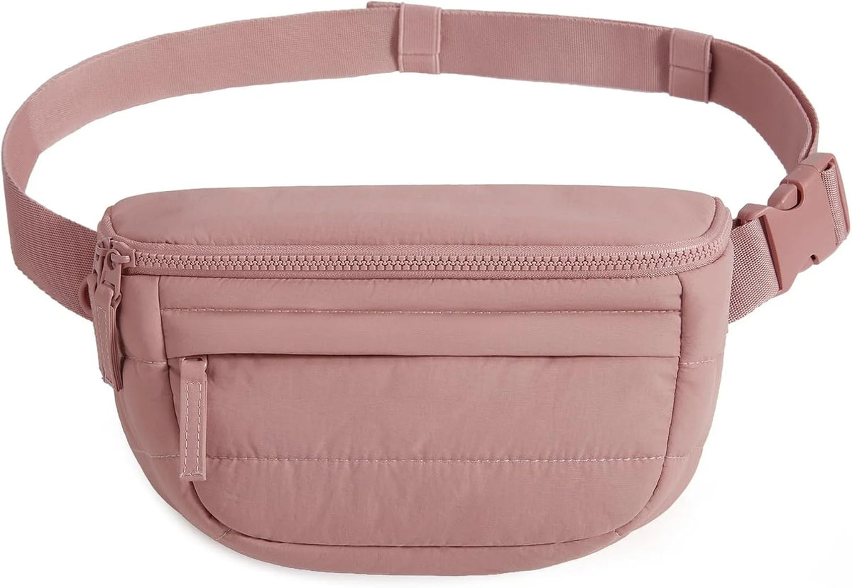 BAGSMART Fanny Packs for Women Cross Body Lightweight Puffy Belt Bag