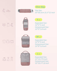 BAGSMART Compression Packing Cubes for Travel Essentials