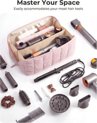 BAGSMART Hair Tool Travel Bag for Shark FlexStyle & Dyson Airwrap,Wide Open