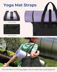 BAGSMART Crush Tote Bag for Women, 20L Puffer Work Tote with Zipper, Travel Essentials Quilted Nurse Hospital Bag
