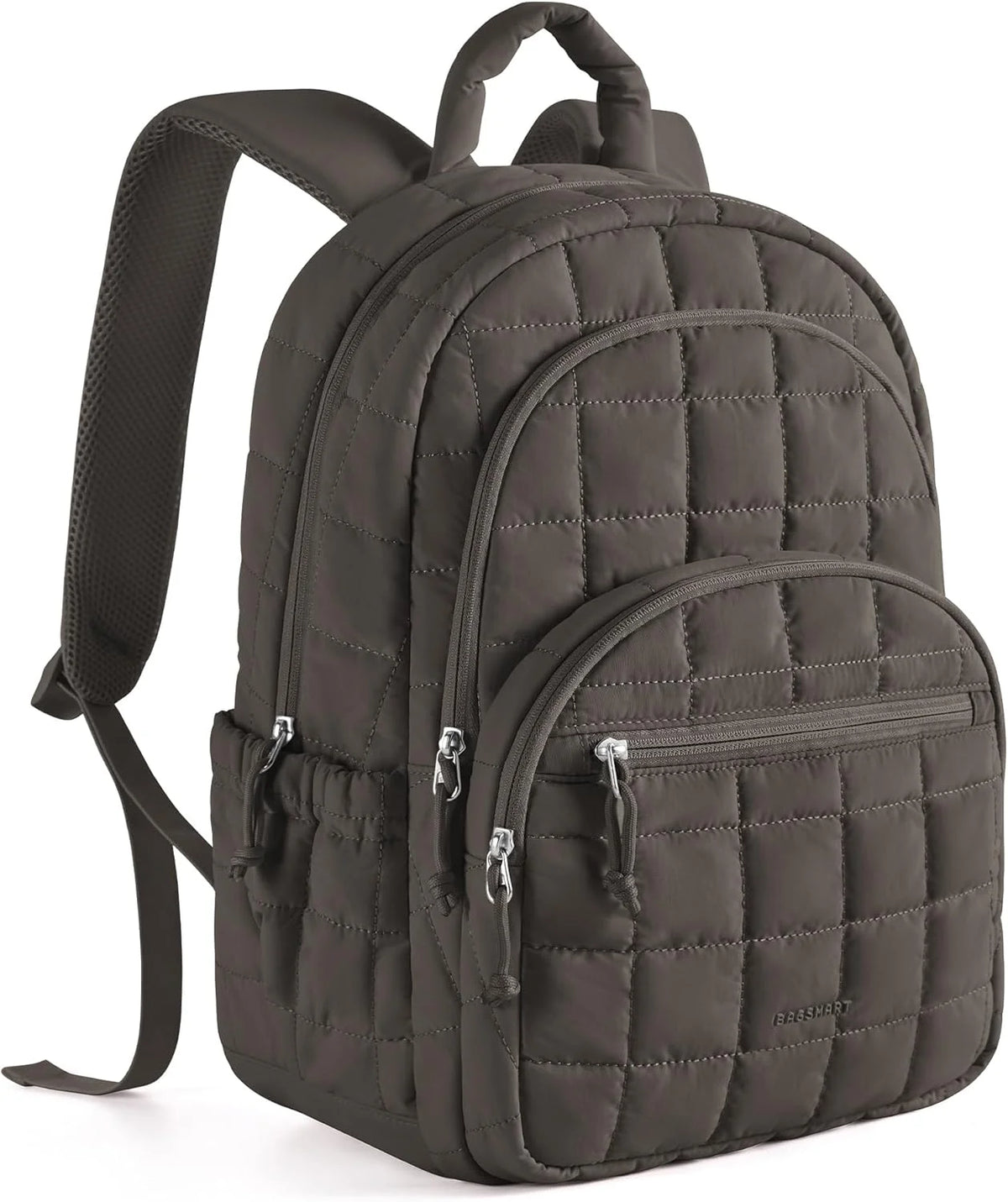 BAGSMART Travel Backpack for Women, 15.6" College Laptop Backpack, Dim Gray