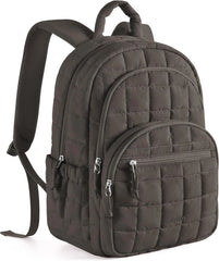 BAGSMART Travel Backpack for Women, 15.6" College Laptop Backpack, Dim Gray