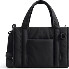BAGSMART Boxy Tote Bag for Women, Crossbody Work Bag with Zipper
