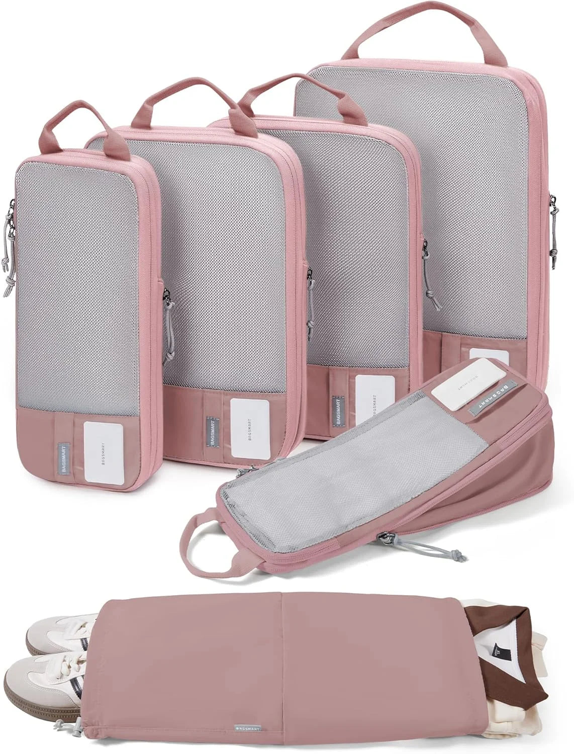 BAGSMART Compression Packing Cubes for Travel Essentials