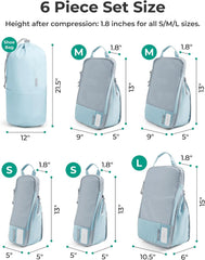BAGSMART Compression Packing Cubes for Travel Essentials