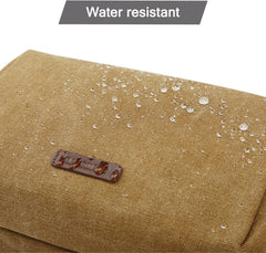 BAGSMART Toiletry Bag for Men, Canvas Travel Toiletry Organizer Dopp Kit Water-resistant Shaving Bag for Toiletries Accessories,Khaki-Large
