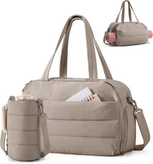 BAGSMART 2 Set Gym Bag for Women, Yoga Bag with Water Bottle Holder