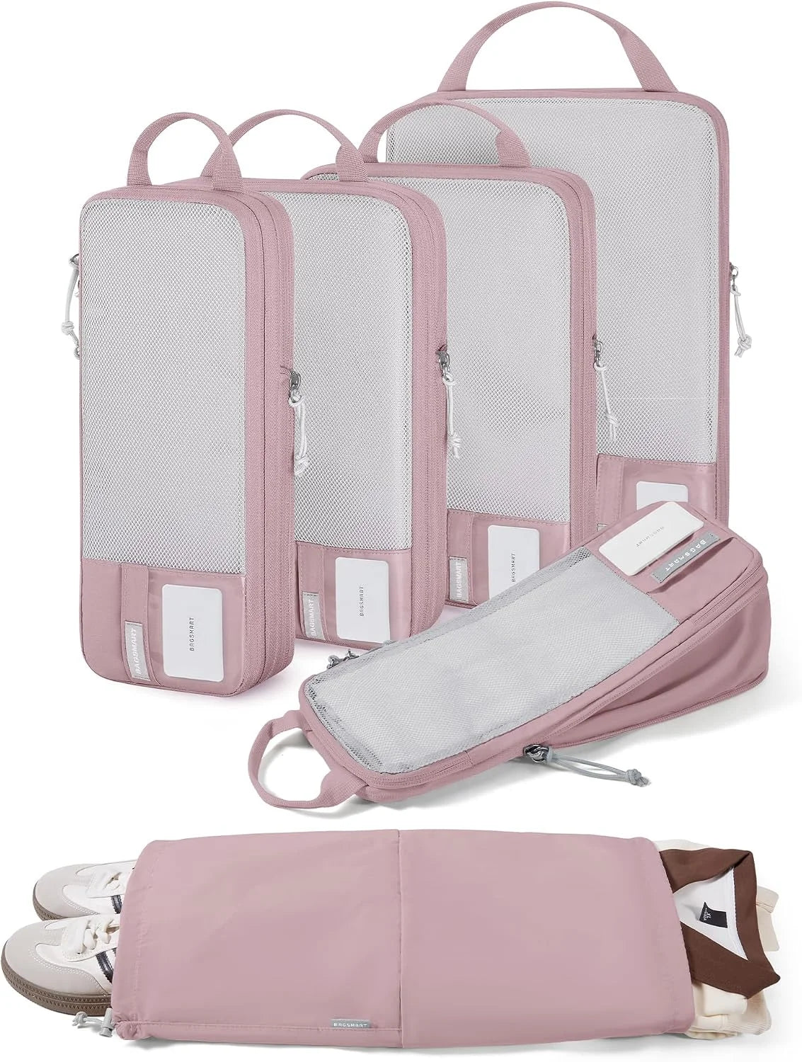 BAGSMART Compression Packing Cubes for Travel Essentials