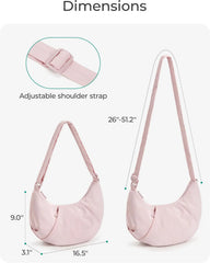 BAGSMART Lightweight Crossbody Bags for Women, Quilted Puffer Shoulder HandBags with Adjustable Strap for Travel