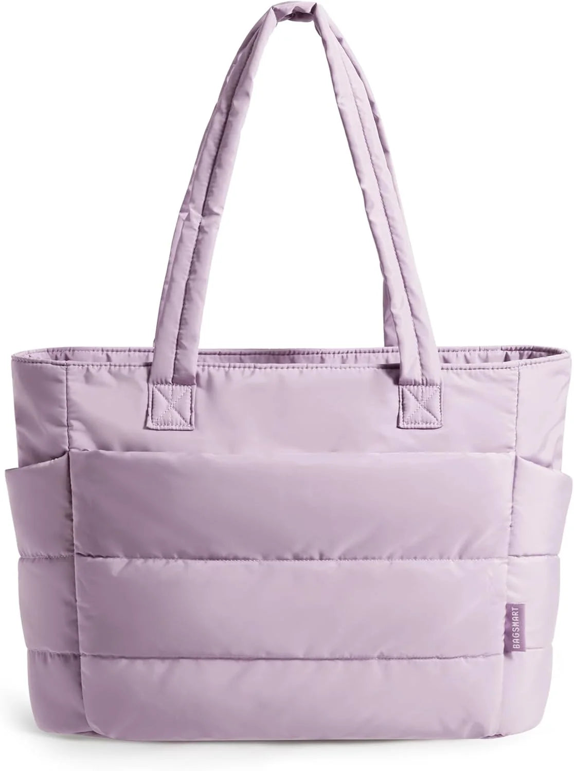 BAGSMART Puffy Tote Bag for Women, Lightweight Work Tote Handbag