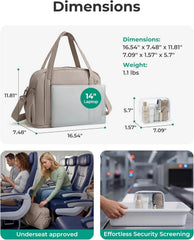 BAGSMART Expandable Personal Item Travel Bag, 2 Set Duffel Bag for Women