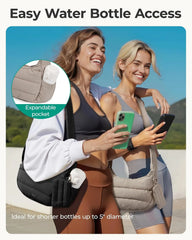 BAGSMART Shoulder Bag for Women Small Puffer Purses Crossbody Bag