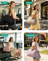 BAGSMART Gym Bag for Women, Travel Duffle Bag for Travel Personal Item Bag
