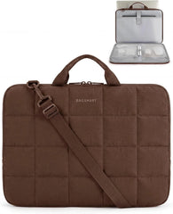 BAGSMART Laptop Case with Handle, Puffy Laptop Sleeve Bag for Women