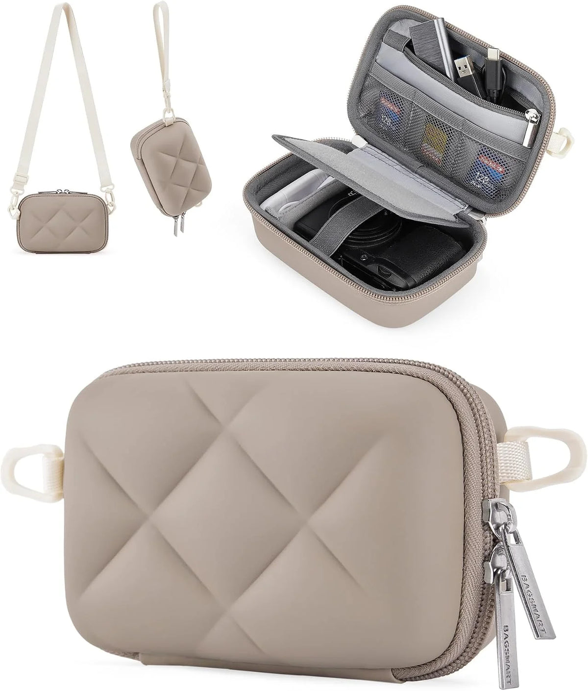 BAGSMART Digital Camera Case Protective Lightweight Camera Bag with Strap