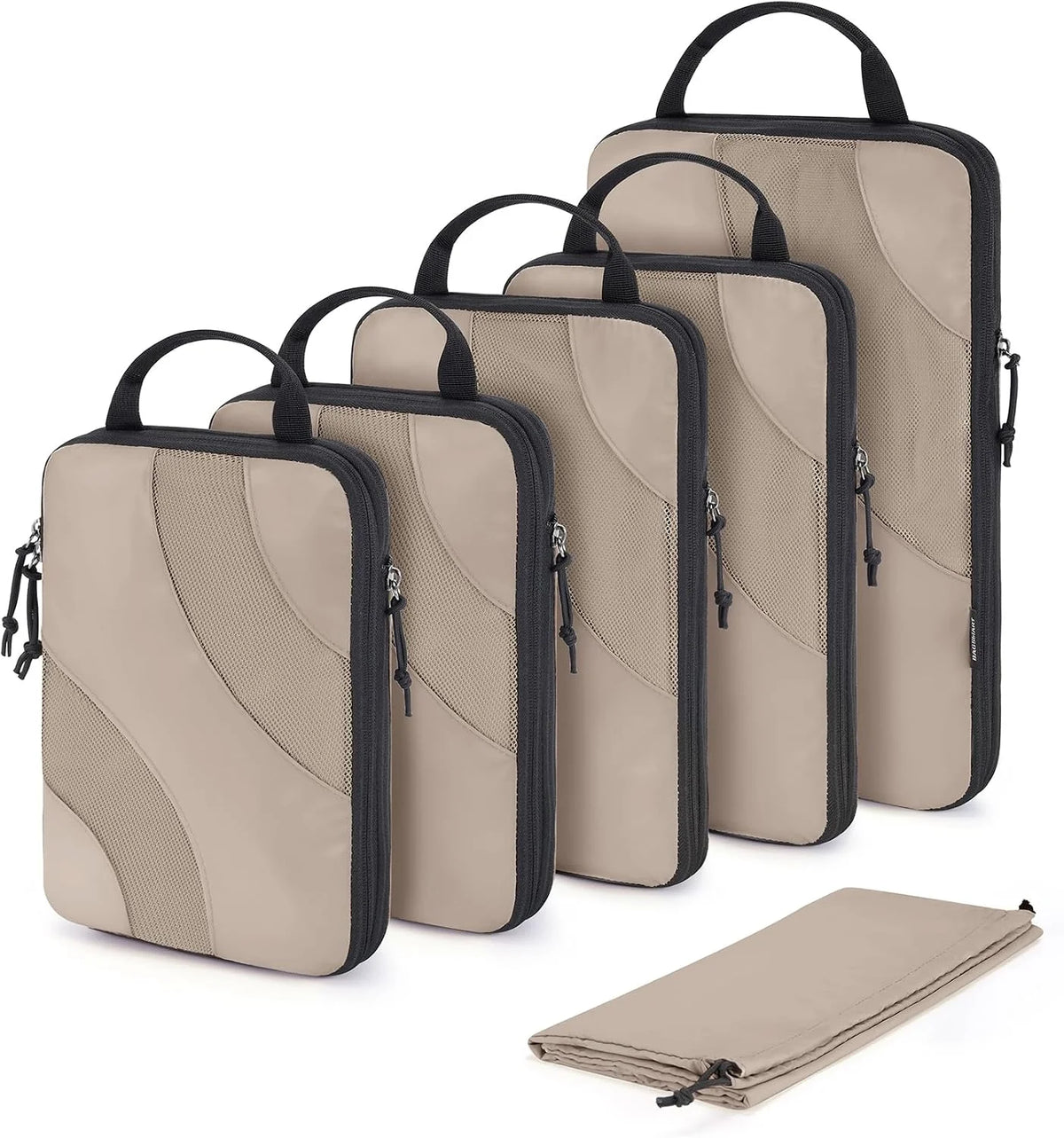 BAGSMART Compression Packing Cubes for Travel