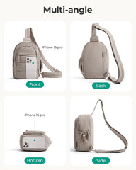 BAGSMART Small Sling Bag for Women, Puffer Crossbody Bag Hobo Handbag