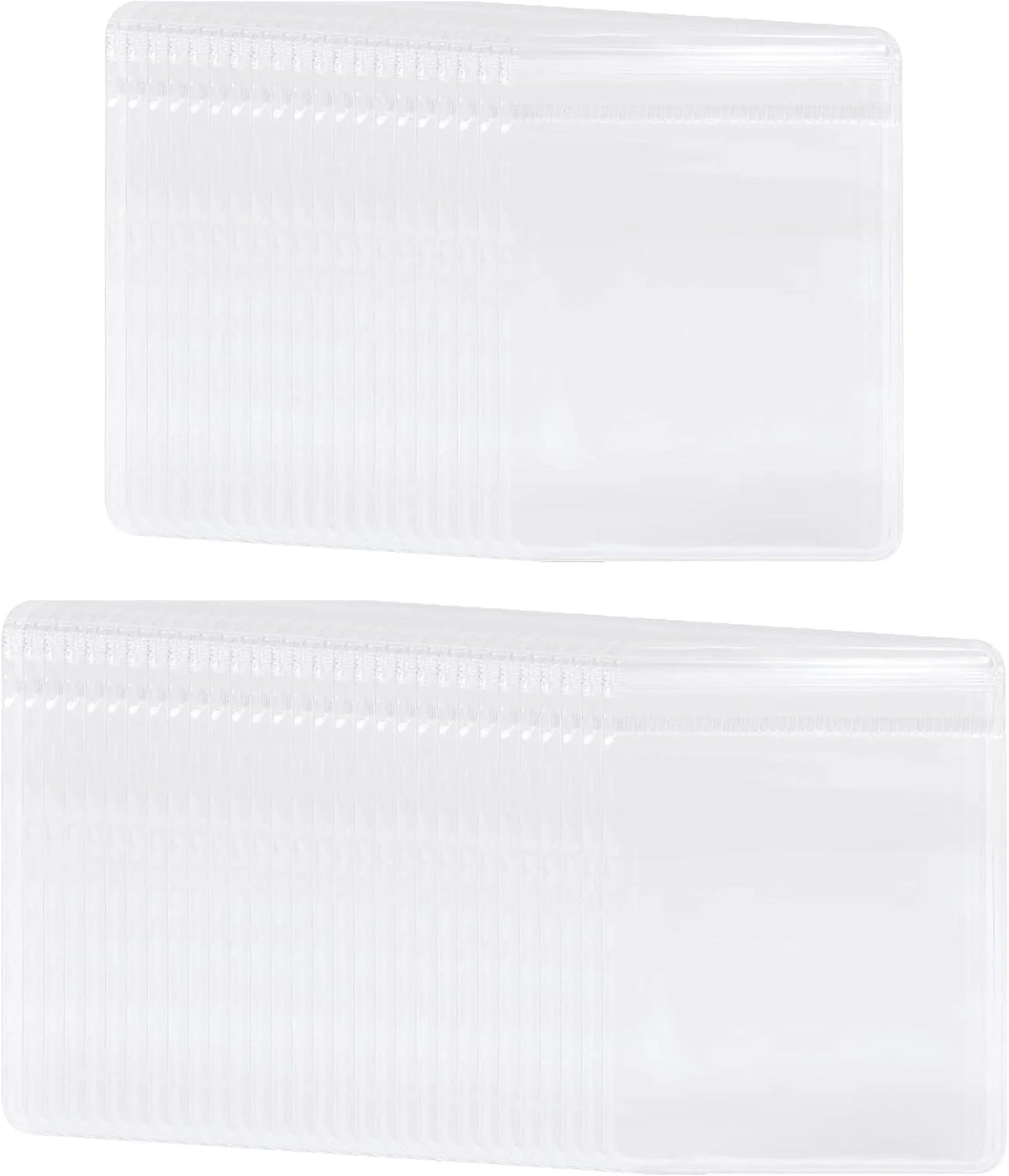 BAGSMART Jewelry Bags 50 Pcs Small Ziplock Rings Bags 2 x 3 Inch PVC Earring Packaging Sealing Zipper Clear Plastic Pouch Transparent Jewelry Organizer (Hanging Bag Is Not Included)