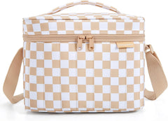 BAGSMART Lunch Box for Women, Insulated Lunch Bag Leakproof, Khaki